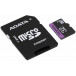 Karta pamięci ADATA Premier MicroSDHC 32 GB Class 10 AUSDH32GUICL10-RA1 - Czarna, Fioletowa, 30 MBps|10 MBps